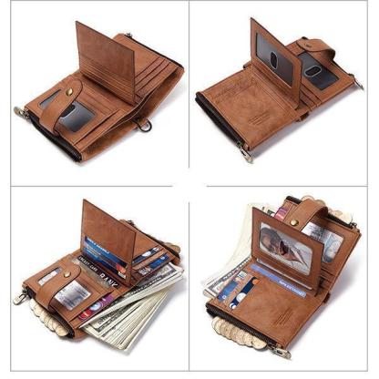 GenuineLeather Anti-theft Retro Wallet mySite